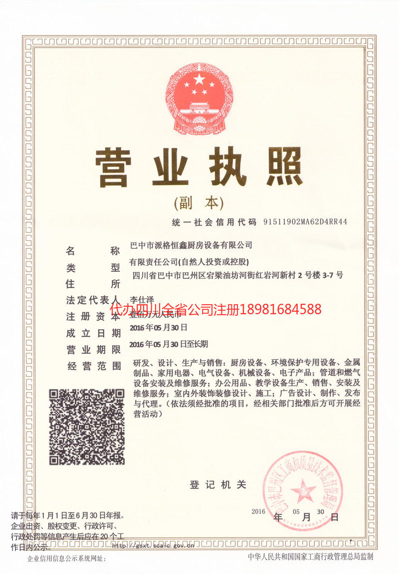 南京南京派格恒鑫厨房设备有限公司